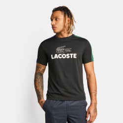 Homme T-Shirts - Lacoste Big Croc Logo - Black-Green