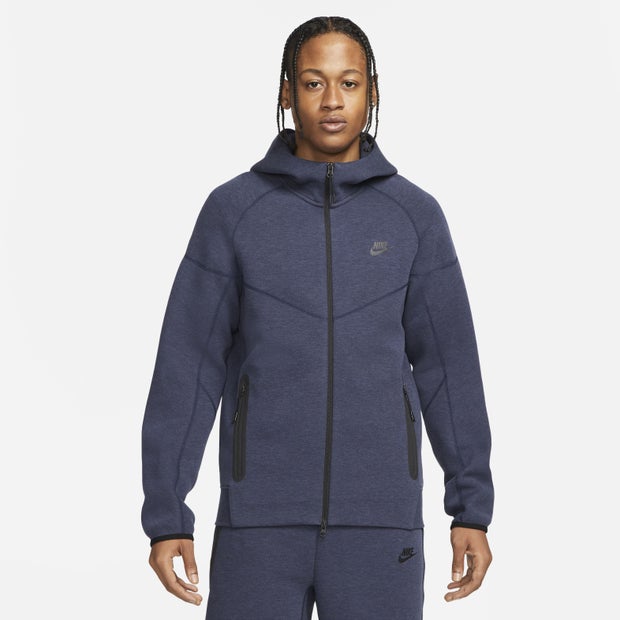 Image of Nike Tech Fleece male Felpe con cappuccio - Blu - Cotone Intessuto - Foot Locker035