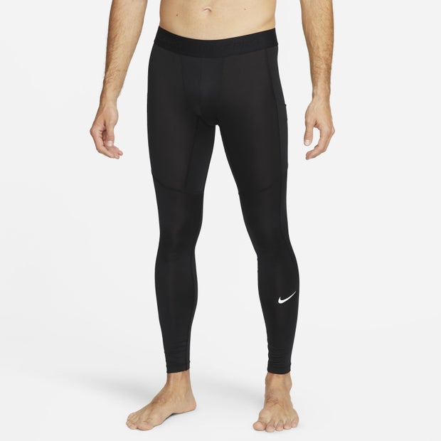 Nike Pro Fitness Tights Leggings Heren - Zwart - Maat S - Katoengeweven