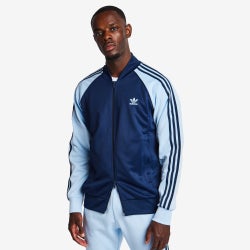 Uomo Track Tops - adidas Adicolor Classics Superstar Track Top - Clear Sky-Night Indigo-Blue