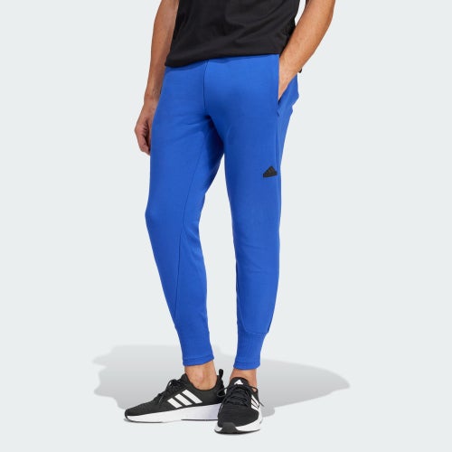 Blue adidas tracksuit bottoms clearance