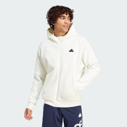 Heren Track Tops - adidas Z.N.E. Premium Full-zip Hooded - Off White-Off White