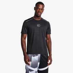 Men T-Shirts - Nike Swoosh Air Run - Black-Black