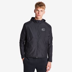 Men Jackets - Nike Swoosh Air Run - Black-Reflective Silv