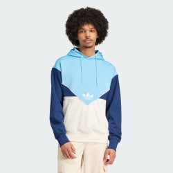 Herren Hoodies - adidas Adicolor Cutline - Semi Blue Burst-Wonder White Mel-Night Indigo