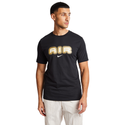 Hombre T-Shirts - Nike Air - Black-Metallic Gold