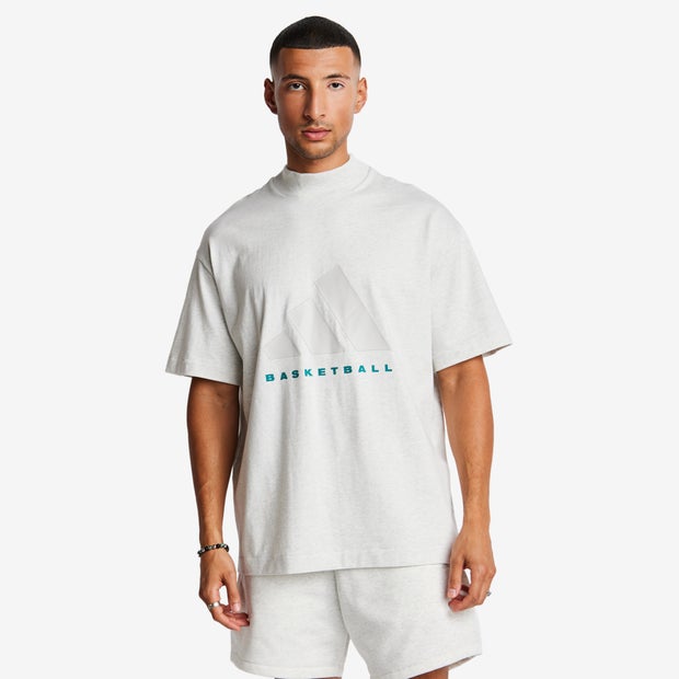 Adidas One Bball Tee Heren T-shirts - Grijs - 