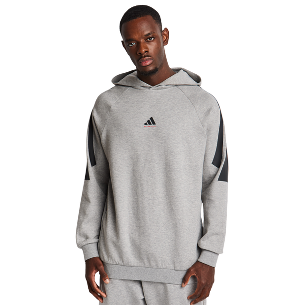 Image of Adidas One Bball Hoodie male Felpe con cappuccio - Grigio - Foot Locker035