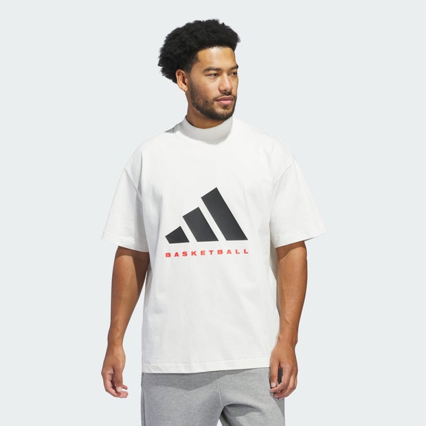 Image of Adidas One Bball Tee male Magliette - Bianco - Foot Locker035