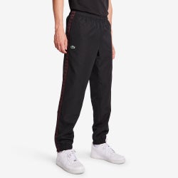 Hombre Pantalones - Lacoste Diamond Weave - Black-Red