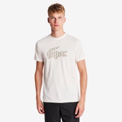 Hombre T-Shirts - Lacoste Big Croc Logo - White-White