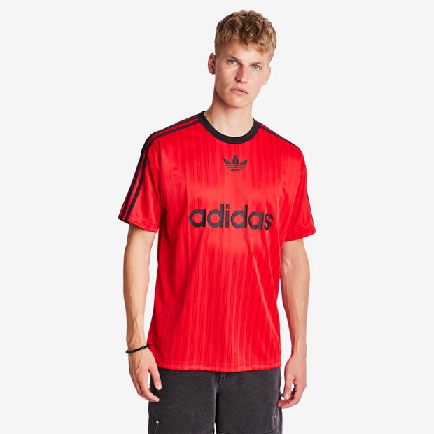 Image of Adidas Football male Magliette - Rosso - Poly Jersey - Foot Locker035