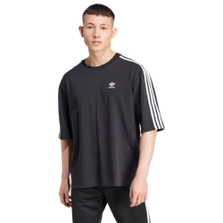 Herren T-Shirts - adidas Oversize - Grey-White-Black