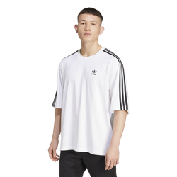 Men T-Shirts - adidas Adicolor Oversized Tee - White-Black