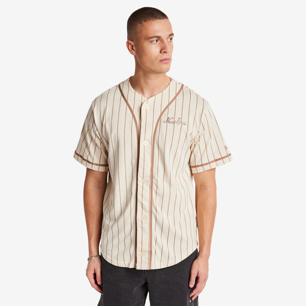 Image of New Era Ne Pinstripe male Maglie/Repliche - Beige - Foot Locker035