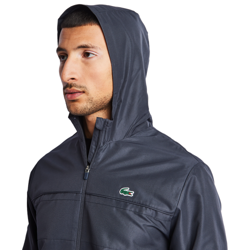 Lacoste Diamond Weave Hooded - Image 4 of 4 Enlarged Image