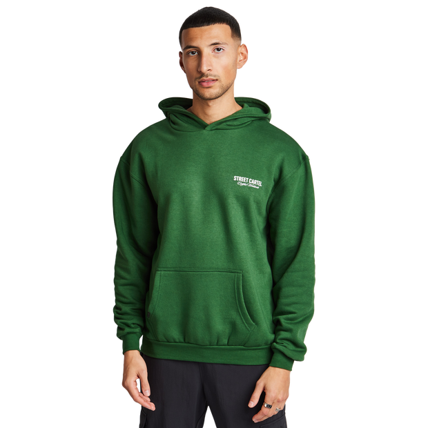 Street Cartel Russo Homme - Sweats à capuche, Vert - Taille S