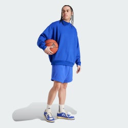 Herren Sweatshirts - adidas One Bball Crew - Lucid Blue-Lucid Blue