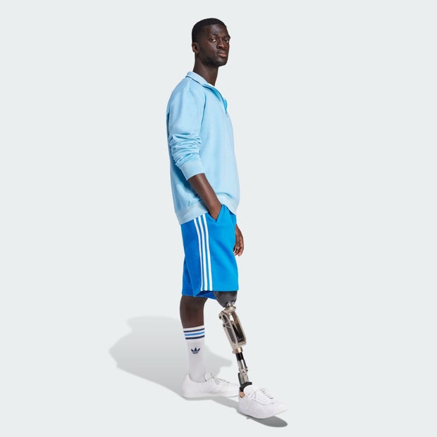 Image of Adidas Trefoil Essentials+ Dye Half Zip Crew - Uomo Sweatshirts
