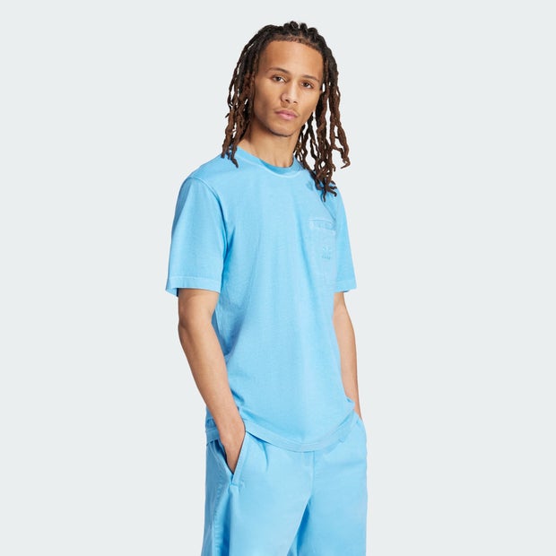 Image of Adidas Trefoil Essentials + Dye Pocket - Uomo T-shirts