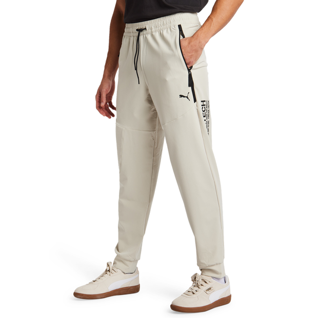 Image of Puma tech male Pantaloni - Beige - French Terry di cotone - Foot Locker035