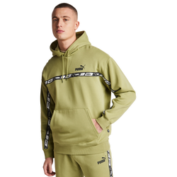 Hombre Hoodies - Puma Essentials+ Tape - Calming Green-Calming Green