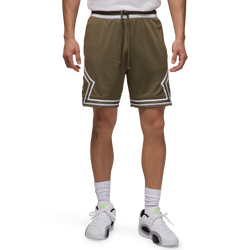 Hombre Shorts - Jordan Sport Dri-fit Diamond - Medium Olive-White-White