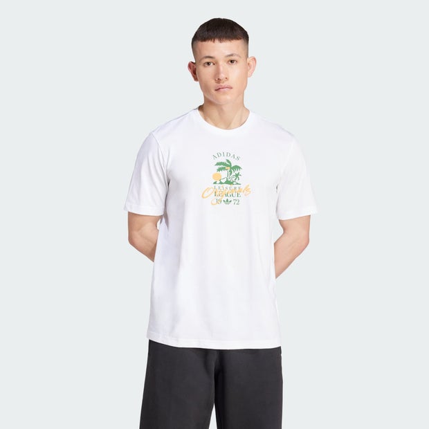 Image of Adidas Originals Leisure League Logo - Uomo T-shirts