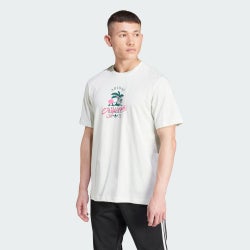 Herren T-Shirts - adidas Originals Leisure League Logo - Crystal Jade-Crystal Jade