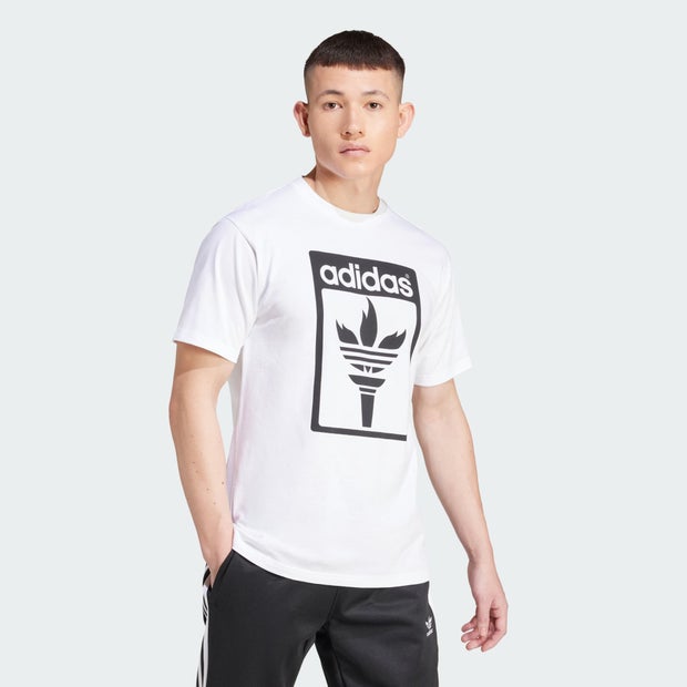 Image of Adidas Trefoil male Magliette - Bianco - Jersey di cotone - Foot Locker035