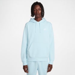 Hombre Hoodies - Nike Club - Glacier Blue-Glacier Blue-Whi