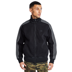 Homme Vestes Zippees - adidas Firebird - True Black Denim-True Black Denim