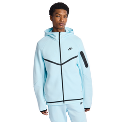 Hombre Hoodies - Nike Tech Fleece - Glacier Blue-Black