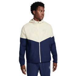 Heren Track Tops - Nike Swoosh Air Run - Midnight Navy-Lt Khaki