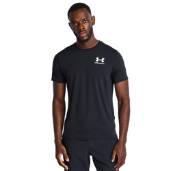 Men T-Shirts - Under Armour Hg Fitted - Black-Black