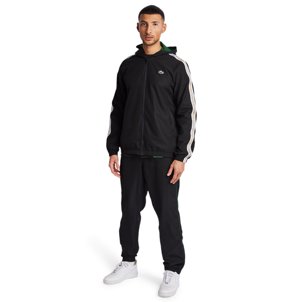 Image of Lacoste Diamond Weave male Top da pista - Nero - Foot Locker035