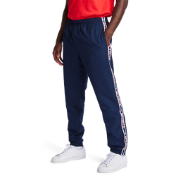 Men Pants - Lacoste Diamond Weave - Navy Blue-Red-Navy Blue