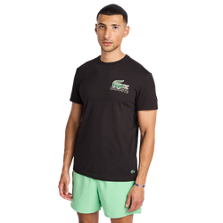 Hombre T-Shirts - Lacoste Big Croc Graphic - Black-Green-Black