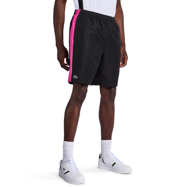 Lacoste Diamond Weave Men Shorts - Black - Size XS - Poly Woven