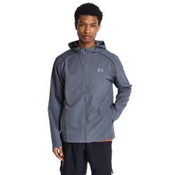 Men Track Tops - Under Armour Launch - Gray-Gray