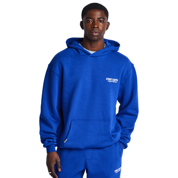 Street Cartel Russo Uomo - Felpe con cappuccio Blu - Taglia M