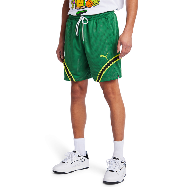 Puma Tmnt 2 Way Short male Pantaloncini - Verde - Nylon - Foot Locker