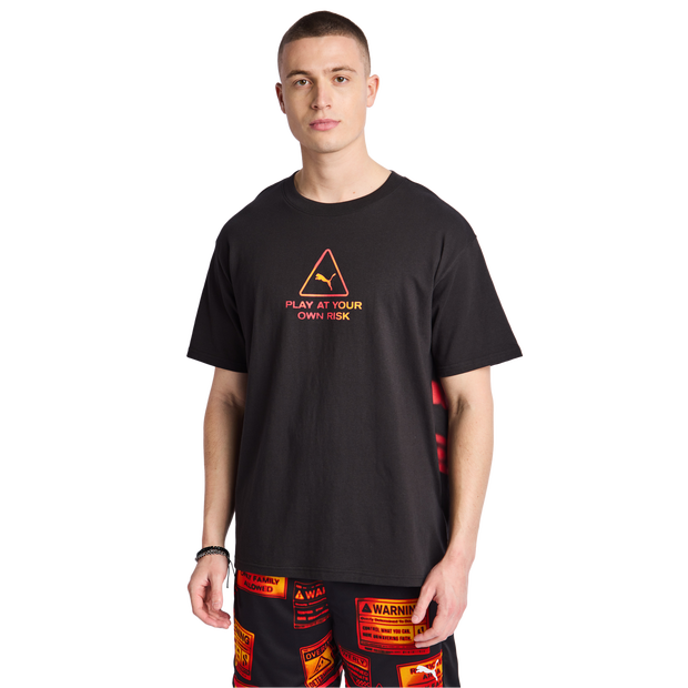 Puma Scoot male Magliette - Nero - Jersey di cotone - Foot Locker