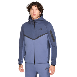 Men Hoodies - Nike Tech Fleece - Thunder Blue-Diffused Blue-Bl
