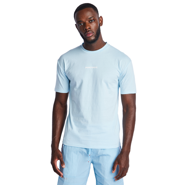 Montcrux Blur Men T-Shirts - Blue - Size L - Cotton Jersey