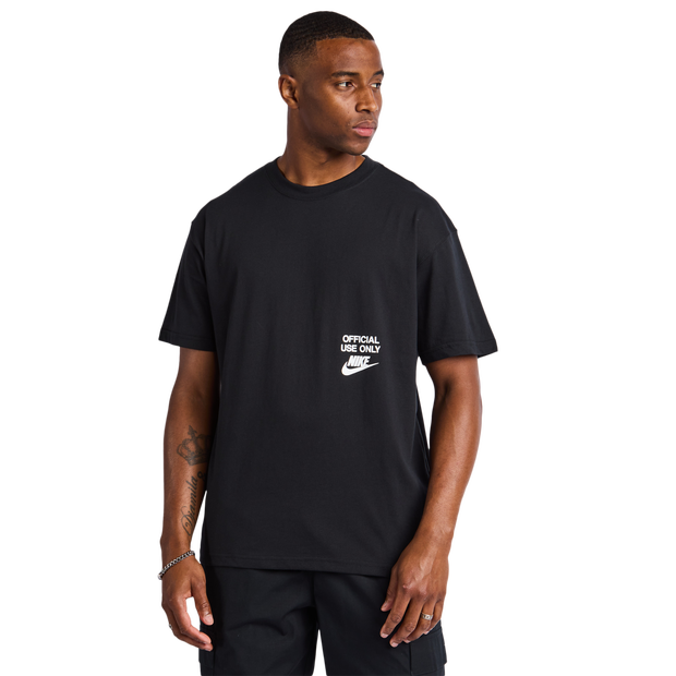 Nike M90 Homme - T-Shirts, Noir - Taille L - Jersey de coton
