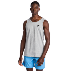 Homme Vestes - Nike Club - Dk Grey Heather-Black