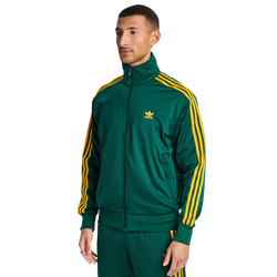 Men Track Tops - adidas Firebird - Collegiate Green-Crew Yellow