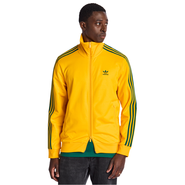 Image of Adidas Beckenbauer male Top da pista - Giallo - Poly Tricot - Foot Locker035