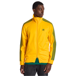 Men Track Tops - adidas Beckenbauer - Crew Yellow-Collegiate Green